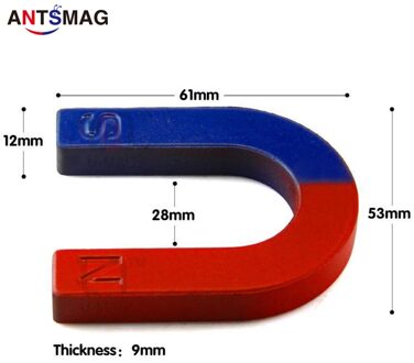 2 stuks Sterke Experiment Magneet U Type Isotrope Ferriet Magneet Kit voor Onderwijs Science Experiment Hoefijzer