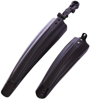 2 Stuks Stijlvolle Mountainbike Fietsen Voor Achter Plastic Spatbord Fenders Set Stijlvolle En Mooie Solid Duurzaam zwart