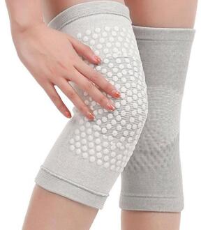 2 Stuks Toermalijn Zelf Verwarming Ondersteuning Kniebeschermers Kniebrace Warm Voor Artritis Gewrichtspijn Opluchting En Letsel Herstel gray2