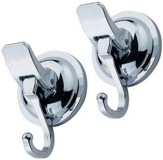 2 Stuks Tpu Traceless Hanger Zware Vacuüm Zuignap Haken Voor Thuis Badkamer