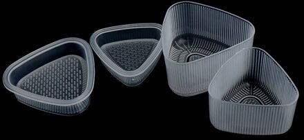 2 Stuks Transparante Praktische Keuken Bento Decorating Sushi Onigiri Mold Eten Pers Driehoekige Vorm Rijst Bal Maker Accessoires