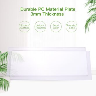 2 Stuks Transparante Snijden Pad Accessoire Duurzaam Pc Materiaal Plaat 3Mm Dikte Vervanging Pad Voor Stansen Embossing Machine 8.7 x 6.1in