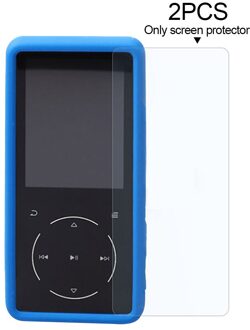 2 Stuks Ultradunne Schoon Screen Protector Front Stofdicht Volledige Dekking MP3 Speler Transparant Gehard Glas Voor Soulcker D16