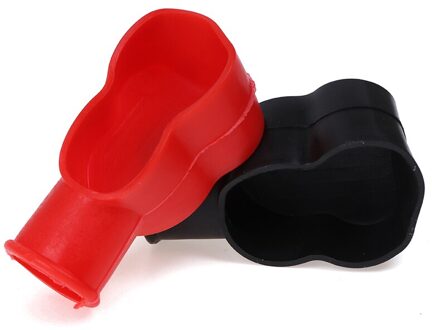2 Stuks Universele Auto Batterij Terminal Cap Negatieve Positieve Terminal Covers Protector Vervanging Batterijen Auto Accessoires