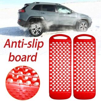 2 Stuks Universele Auto Emergency Rescue Anti-Slip Board Herstel Tracks Road Band Ladder Zand Modder Sneeuw