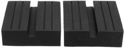 2 Stuks Universele Auto Ingelaste Lift Trolley Jack Schijf Blok Rubber Pad Guard Adapter