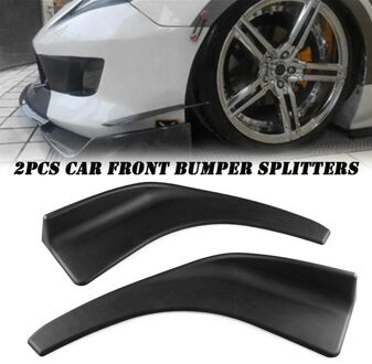 2 Stuks Universele Auto Voorbumper Lip Splitter Diffuser Kin Spoiler Canard Deflector