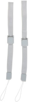 2 Stuks Universele Colth Wrist Hand Strap Geschikt Voor Nintendo Wii Controller zilver / grijs