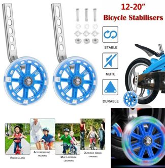 2 Stuks Universele Kids Fiets Stabilisers Wielen Training Voor 12 "-20" Cyclus Fietsen Led