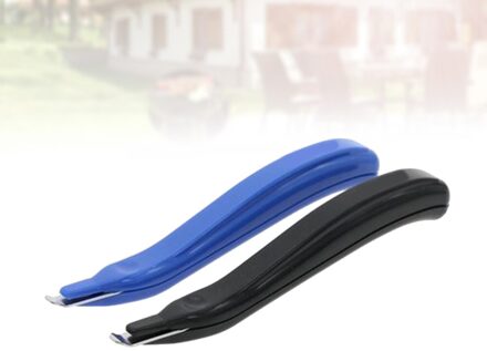 2 Stuks Universele Naald Remover Arbeidsbesparende Nietje Remover Handheld Nail Puller (Blauw En Zwart)