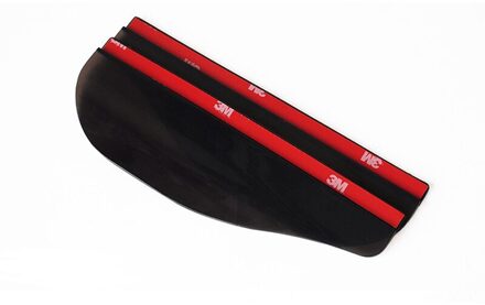 2 Stuks Universele Pvc Auto Accessoires Achteruitkijkspiegel Regen Schaduw Regenbestendig Blades Auto Terug Spiegel Wenkbrauw Regenhoes zwart