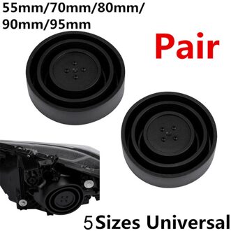 2 stuks Universele Seal Cap Stofkap 5 Maten voor Auto Koplamp LED HID Lamp Kit Auto Koplampen Dubbele Lamp stofkap