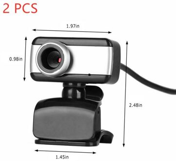 2 Stuks Usb Laptop Webcam Full Hd 480P Digitale Web Cam Draaibare Camera Met Micphone Mic Voor computer Desktop Pc Tablet 02