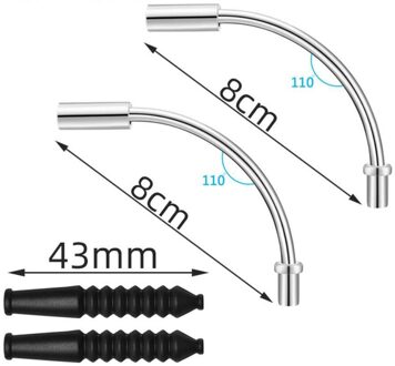 2 Stuks V Brake Oppervlak En Boot Cover Mtb Mountainbike Outdoor Kabelgoot Elleboog Mouw Remleiding Protector Slang fietsonderdelen 110 en 90 degrees