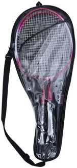 2 Stuks Van Een Paar Kid Duurzaam Leisure Badminton Speelgoed Grappig Badminton Licht Gewicht Battledore Draagbare Badminton Racket (46cm roze