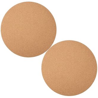 2 Stuks Van Kurk Onderzetters, Ronde Kurk Matten, Kurk Matten, Absorberende Bloempot Trays, geschikt Voor Keuken En Diy Craft Supplies