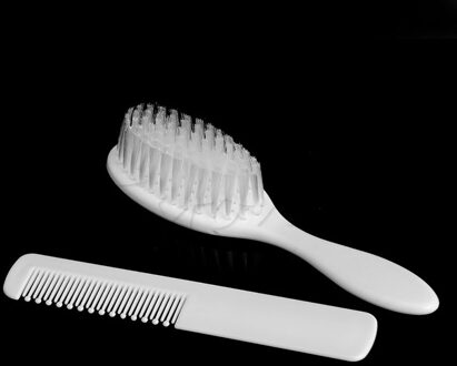 2 Stuks Veiligheid Zachte Baby Kam Borstel Set Baby Grooming Douche Tool Wit Zachte Borstel