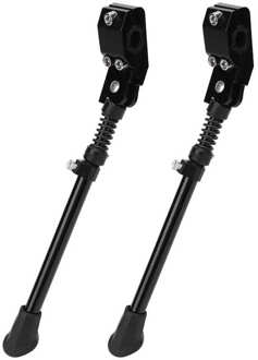 2 Stuks Verstelbare Fiets Kickstand Mountainbike Mtb Side Rear Kick Stand Aluminium Fiets Kickstand Fiets Accessoire
