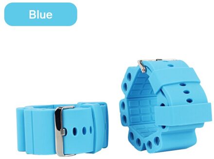 2 Stuks Verstelbare Gewicht Siliconen Armband Strap Wrist Dragende Armband Polsband Versterking Fitness Oefening Yoga 500g blauw