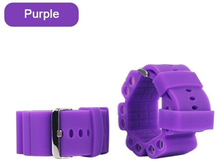 2 Stuks Verstelbare Gewicht Siliconen Armband Strap Wrist Dragende Armband Polsband Versterking Fitness Oefening Yoga 500g paars