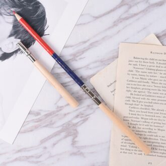 2 Stuks Verstelbare Hout Potlood Verlenger Enkelpolige Hoofd Potlood Extender Houder Art Schets Schrijven Gereedschap Verlenging Bar Potlood