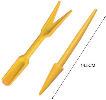 2 Stuks Vetplanten Transplanteren Zaailingen Planten Gereedschap Tuin Planter Kit geel