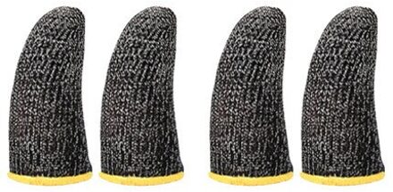 2 Stuks Vinger Handschoenen Zweet Proof Niet-Kras Ademend Gevoelige Touch Screen Gaming Vinger Babybedjes Sleeve Cover Voor Mobiele game 2 Pairs