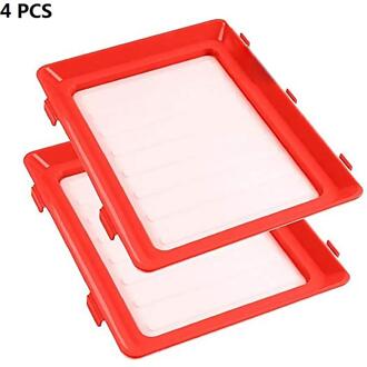 2 Stuks Voedsel Behoud Lade Voedsel Verse Houden Verse Spacer Organizer Voedsel Preservate Koelkast Voedsel Opslag 4stk