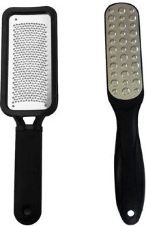 2 Stuks Voet Schraper Dubbelzijdig Borstel Exfoliërende Wrijven Tool Dode Huid Remover Voet Eelt Care Borstel Voor Reizen Badkamer