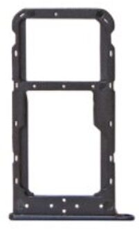 2/Stuks Voor Huawei Honor 9i Sim Card Tray Slot Adapter Connector Container Vervangende Onderdelen zwart