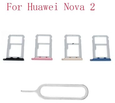 2/Stuks Voor Huawei Nova 2 Sim-kaart Lade Houder Slot Adapter Reparatie Onderdelen Vervanging groen