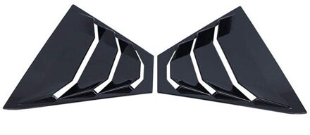 2 Stuks Voor Nissan Altima Rear Side Window Lamellen Air Vent Scoop Shades Cover Blinds Accessoires helder zwart