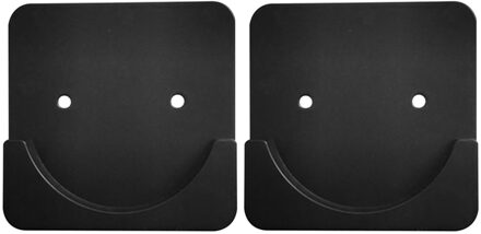 2 Stuks Wandmontage Duurzaam Beugel Abs End Ondersteuning Closet Pole Socket Anti Slip Praktische Zware Douchegordijn Staaf hanger