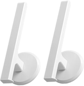 2 Stuks Wandmontage Handdoek Bar Punch Gratis Handdoekenrek Badkamer Houder (Blauw) wit