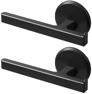 2 Stuks Wandmontage Handdoek Bar Punch Gratis Handdoekenrek Badkamer Houder (Blauw) zwart