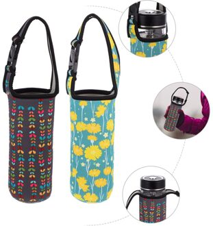 2 Stuks Water Fles Geïsoleerde Cover Sleeve Bag Case Cooler Warmer Isolatie Zak