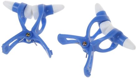 2 Stuks Water Sport Tool Hoge Neus Up Maker Nasale Clip Blauw W Siliconen Pad