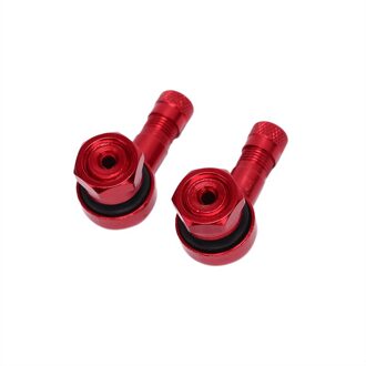 2 Stuks Wielen Banden Onderdelen 1Cm 1.13Cm Cnc Motorfiets Ventiel 90 Graden Hoek Wiel Tubeless Valve stengels Aluminium rood