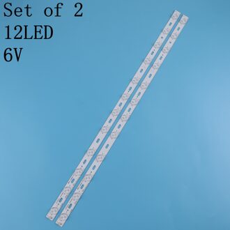 2 Stuks X 32 Inch Led Tv Backlight Lens Strips LED32F3300C 35016695 IC-BKKL32D019 Voor 32 ''Konka 12-LEDs 644 Mm