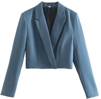 2 Stuks Za Vrouwen Lente Solid Rokken Blazer Jas Set Voor Business Lange Mouwen Office Lady Party Kostuums Vrouwelijke uitloper SKIRT-9278 / M