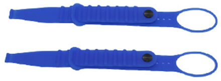 2 Stuks Zachte Demonteren Grip Woonkamer Thuis Vr Bandjes Anti Vallen Draagbare Universele Handvat Bevestiging Riem Siliconen Voor Oculus quest Blauw