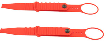 2 Stuks Zachte Demonteren Grip Woonkamer Thuis Vr Bandjes Anti Vallen Draagbare Universele Handvat Bevestiging Riem Siliconen Voor Oculus quest rood