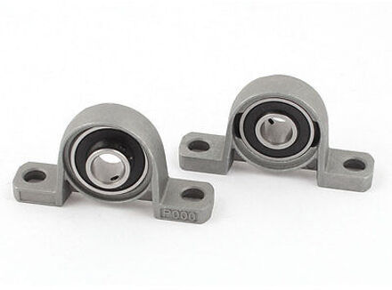 2 Stuks Zelf Align 10 Mm Boring Innerlijke Bal Gemonteerd Kussen Blok Insert Lager KP000