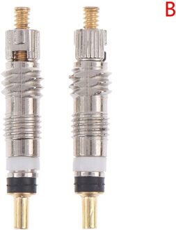 2 Stuks Zilver Fiets Ventiel Stem Presta Stijl Ventiel Kern Voor Tubeless Racefiets Mtb Bike Fren Voor fiets Mtb/Racefiets