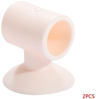 2 Stuks Zuignap Deurknop Anti-Collision Pad Handvat Bescherming Pad Mute Anti-Kras Rubber Pad Baby veiligheid Bescherming Roze