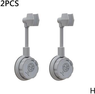 2 Stuks Zuignap Douche Houder Verstelbare Douchekop Universele Punch-Gratis Badkamer Houder Base Stand 360 ° Rotatio nozzle Br Y8M6