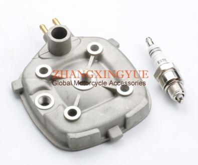2 takt Cilinderkop & E6TC bougies voor Minarelli Aprilia Gebied 51 ZD4MY Gulliver 50 LC ZD4MDB Sonic 50 LC 2T 40mm-47mm 47mm 70cc