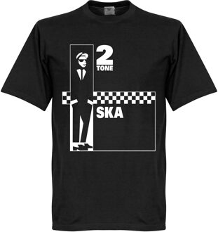 2 Tone Ska T-Shirt - Zwart - XS