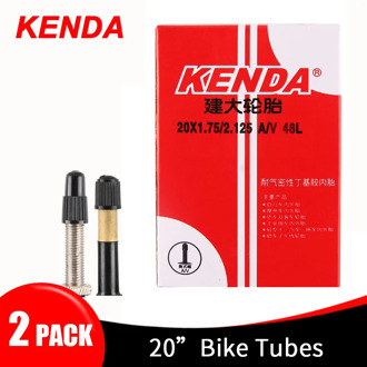 2 Units Kenda Inner Tube 20 Inches Bicycle Tire FV AV Schrader Presta Valves Kids Bikes Tubes 48/60 MM