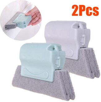 2 Venster Reinigingsborstel Venster Groef Schoonmaakdoekje Windows Slot Cleaner Brush Voor Glazen Deur Vloer Kloof Huishoudelijke Schoonmaken Tool